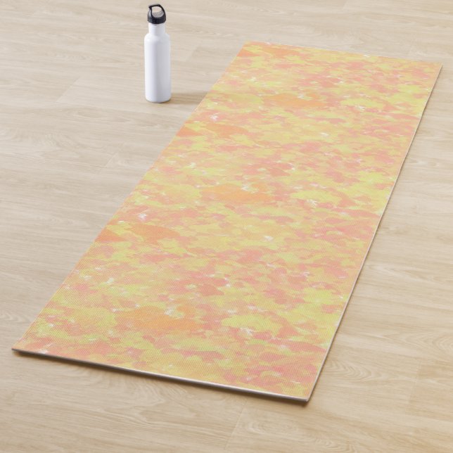 Shades of Yellows & Oranges Yoga Mat (In Situ)