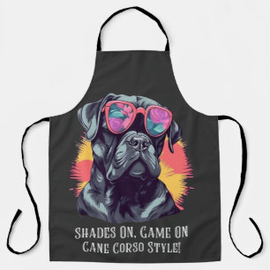 Shades On, Game On - Cane Corso Style! Apron