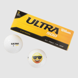 Shades Sunglasses Happy Smiling Golf Ball