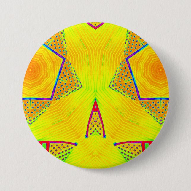 ~ Shades Yellow, Red, Orange, Blue, Green ~ Button (Front)