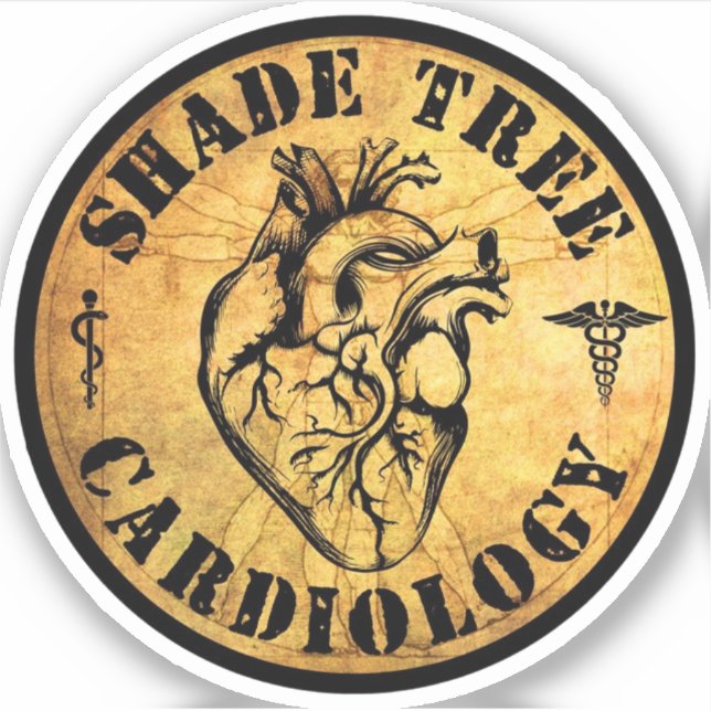 ShadeTree Cardiology Vinyl Sticker/Decal (Front)