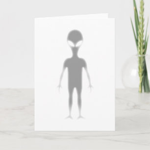 Shadow Alien Customisable printed background colou Card