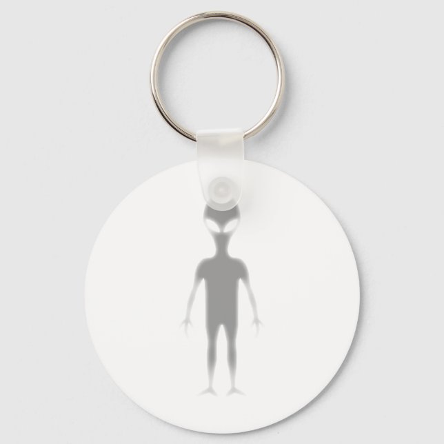 Shadow Alien Customisable printed background colou Key Ring (Front)
