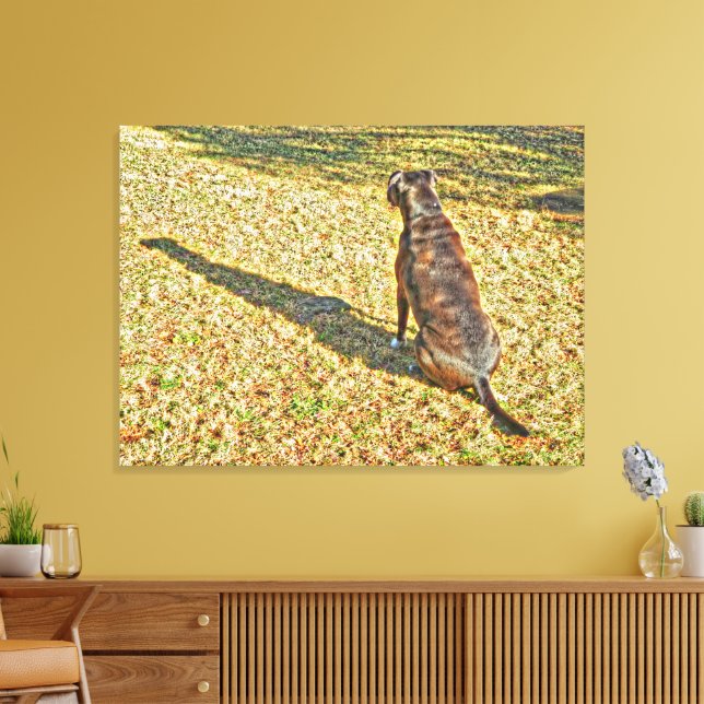 Shadow and his dog canvas art  (Insitu(LivingRoom))