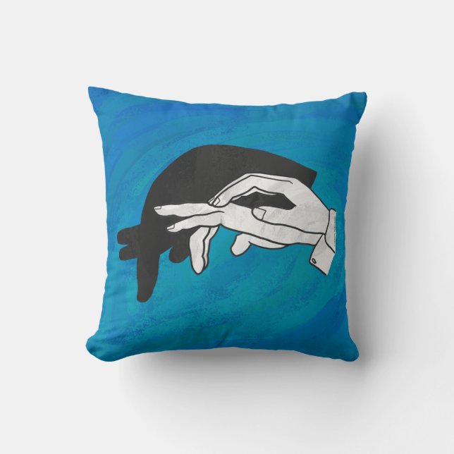 Shadow Anteater On Blue Cushion (Front)