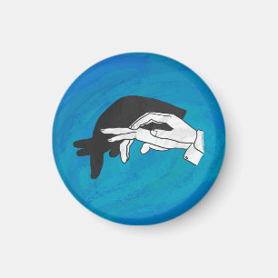 Shadow Anteater On Blue Magnet