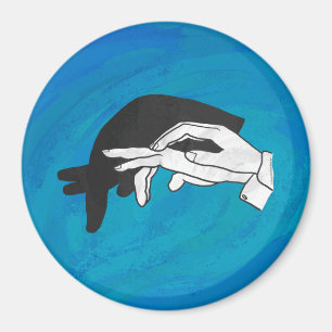 Shadow Anteater On Blue Magnet