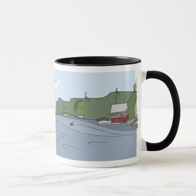 Shadow Bay Panorama Mug [black "ringer"] 11oz (Right)