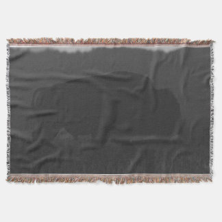 Shadow Bison  Throw Blanket