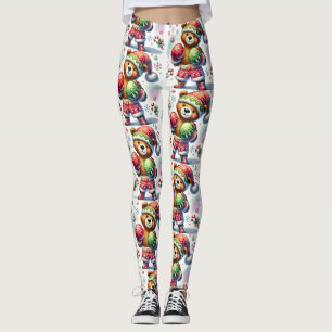 Shadow Boxing Bear Leggings