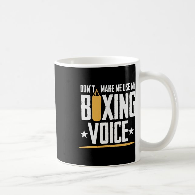 Shadow Boxing Punching Kickboxing G Gloves Boxer F Coffee Mug (Right)