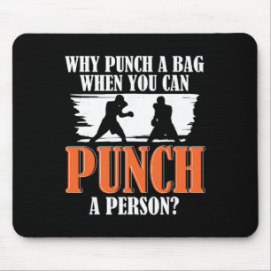 Shadow Boxing Punching Kickboxing G Gloves Boxer F Mouse Mat