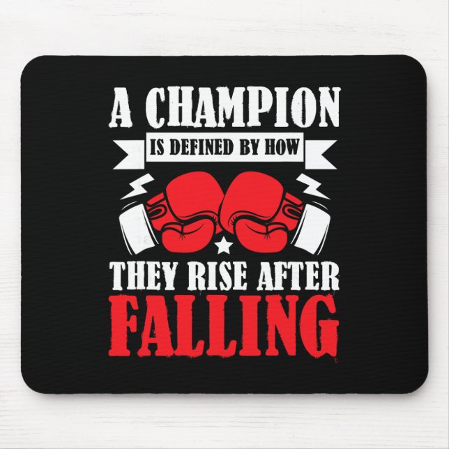 Shadow Boxing Punching Kickboxing G Gloves Boxer F Mouse Mat (Front)