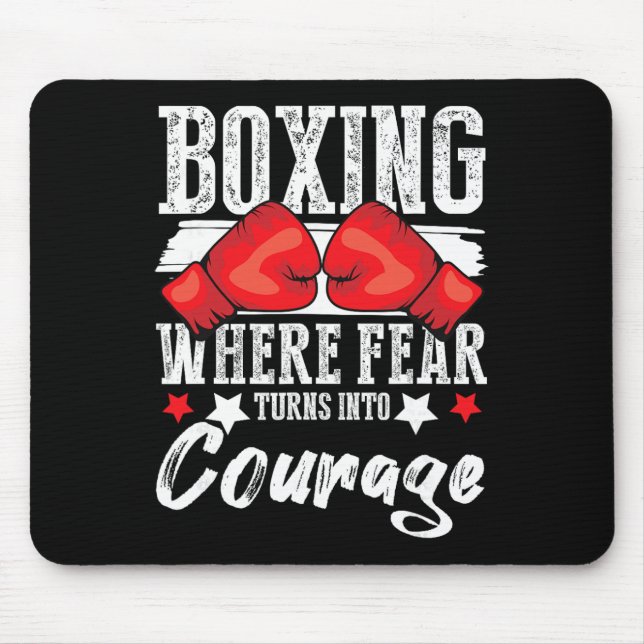 Shadow Boxing Punching Kickboxing G Gloves Boxer F Mouse Mat (Front)