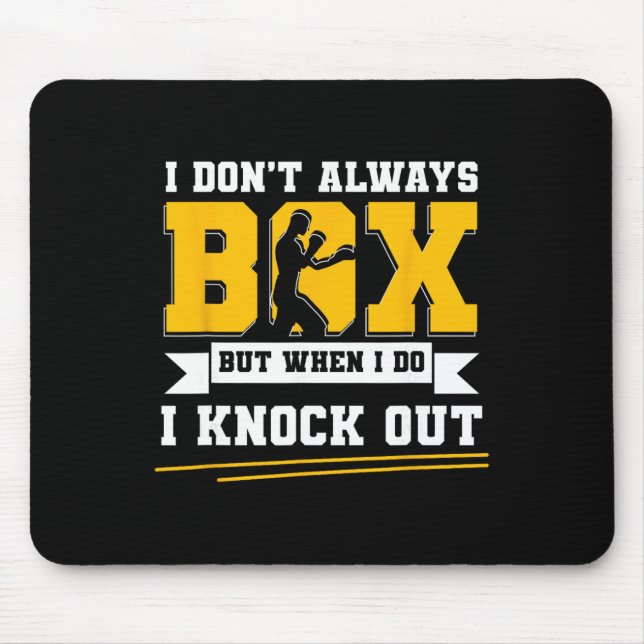 Shadow Boxing Punching Kickboxing G Gloves Boxer F Mouse Mat (Front)
