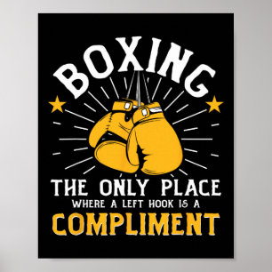 Shadow Boxing Punching Kickboxing G Gloves Boxer F Poster