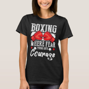 Shadow Boxing Punching Kickboxing G Gloves Boxer F T-Shirt