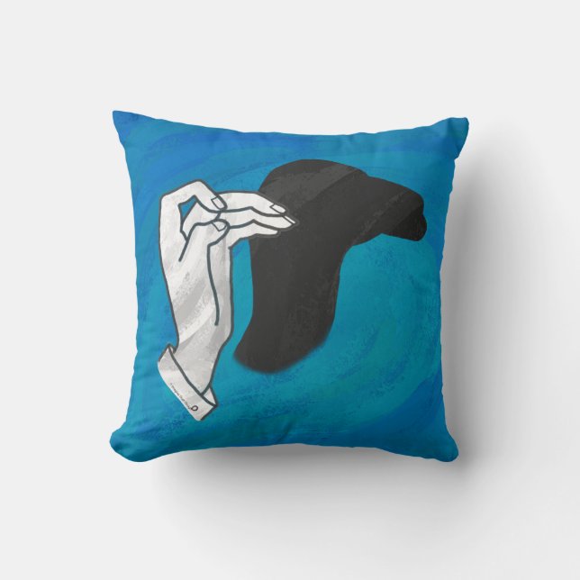 Shadow Camel On Blue Cushion (Front)