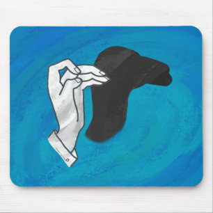 Shadow Camel On Blue Mouse Mat