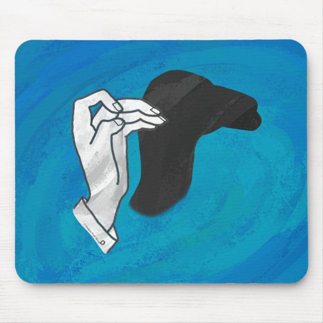 Shadow Camel On Blue Mouse Mat (Front)