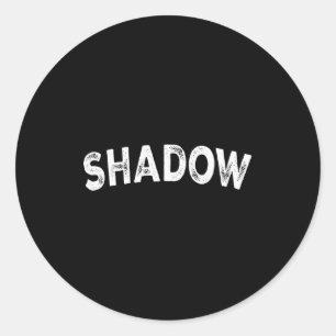 Shadow classic round sticker