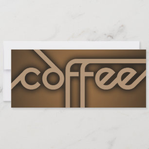 shadow COFFEE (colour customisable) Invitation