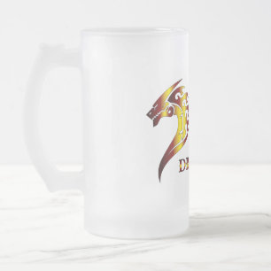 Shadow Dragon Beer Glass Frosted Glass Beer Mug