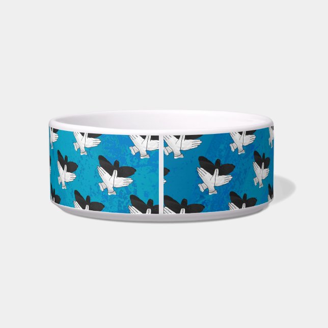 Shadow Eagle on Blue Bowl (Back)