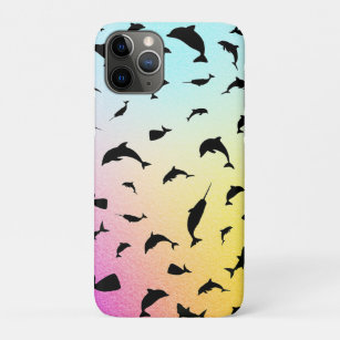 shadow fish shark whale on gradient ocean  Case-Mate iPhone case