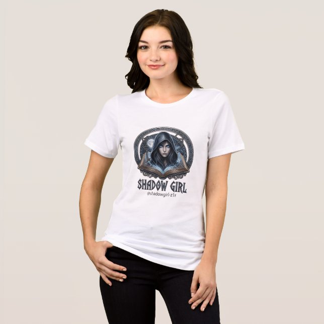 shadow girl Tri-Blend shirt (Front Full)