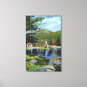 Shadow Lake Overshot Water Wheel View Canvas Print