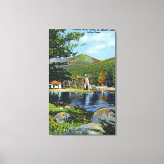 Shadow Lake Overshot Water Wheel View Canvas Print
