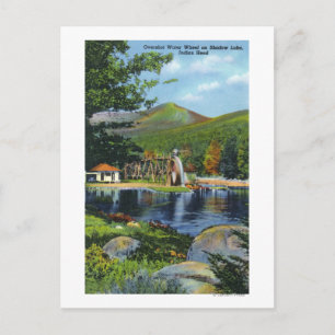Shadow Lake Overshot Water Wheel View Postcard