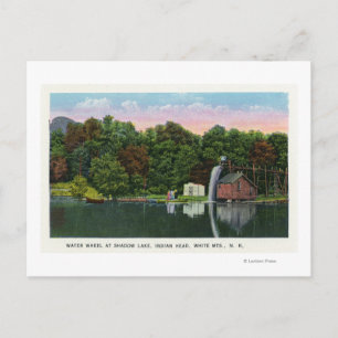 Shadow Lake Water Wheel Indian Head View Postcard