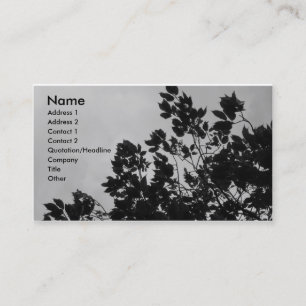 Shadow Leaves Business Card