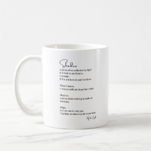 Shadow light reunite poem coffee tea mug