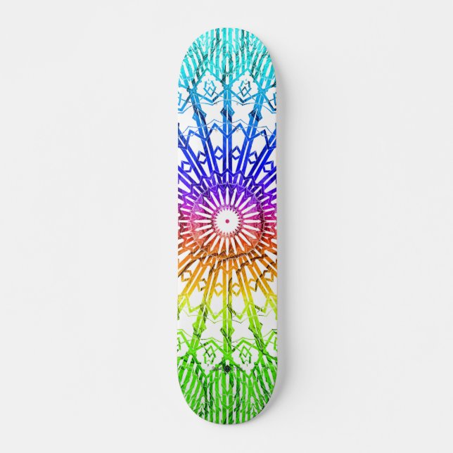 Shadow Looking Glass Mandala 2 Skateboard (Front)