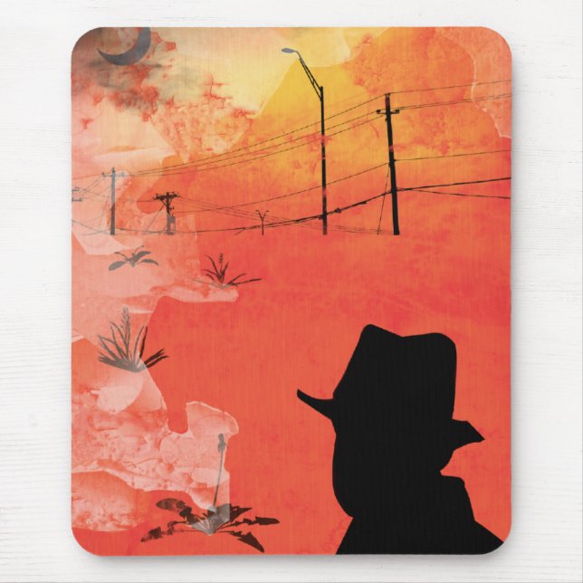 shadow man mouse mat (Front)