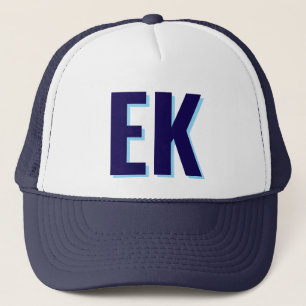 Shadow monogram Beach Bachelorette Party Favors Trucker Hat