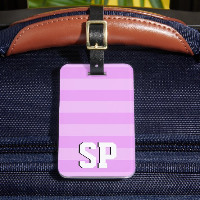 Shadow Monogram Luggage Tag (Front Insitu 2)