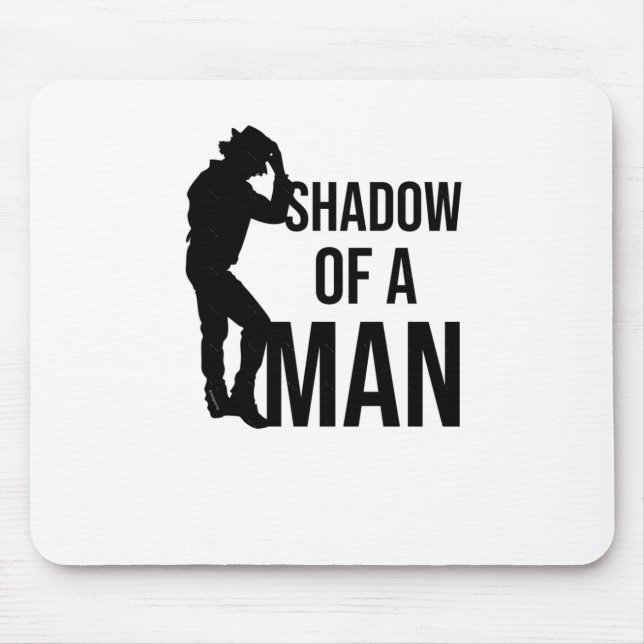 Shadow Of A Man Special Silhouette V3 Sticker  Mouse Mat (Front)