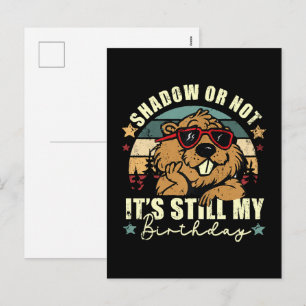 shadow or not it's still my birthday holiday postcard