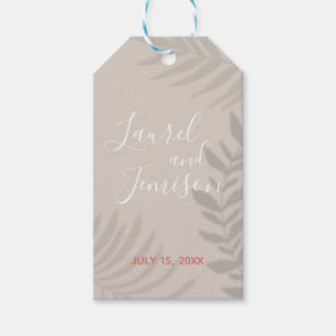 Shadow Palm Tan Gift Tags