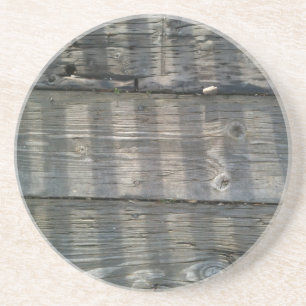 Shadow Planks Wood Deck Knotty Coaster
