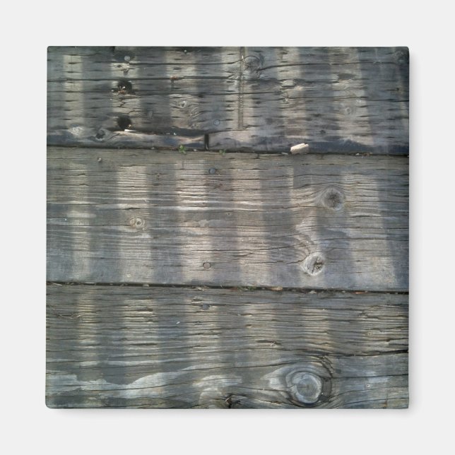Shadow Planks Wood Deck Knotty Magnet (Front)