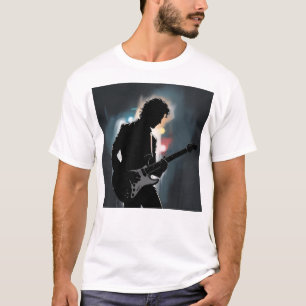 Shadow player – Mysterious Electric Guitar Silhoue T-Shirt