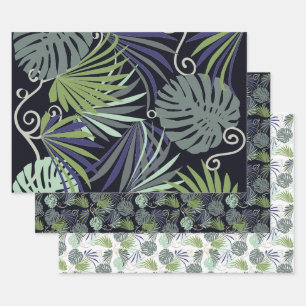 Shadow popular indoor plants illustration wrapping wrapping paper sheet
