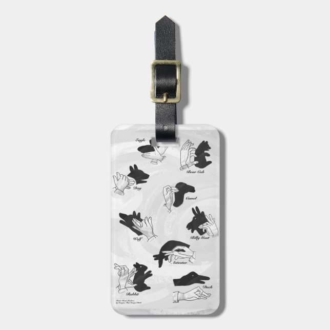 Shadow Puppets Luggage Tag (Front Vertical)