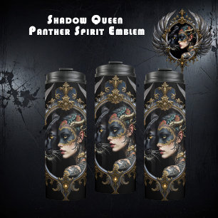 Shadow Queen – Panther Spirit Emblem. Thermal Tumbler