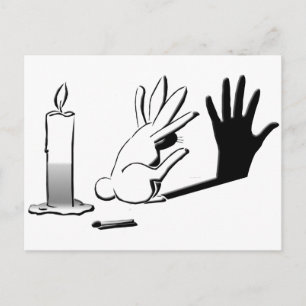 Shadow Rabbit by LightIllusions.com Postcard